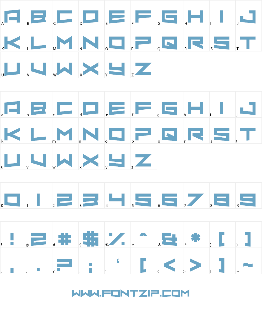 Almond Rocks Font Character